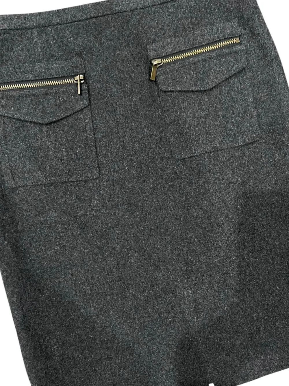 J.Crew Wool Pencil Skirt Charcoal Grey Size 0 - Picture 13 of 15